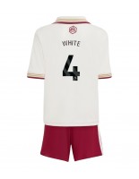 Arsenal Ben White #4 Alternativní dres pro děti 2025-26 Krátký Rukáv (+ trenýrky)